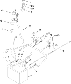 Part Location Diagram of 95-8999 Lawn Boy Switch